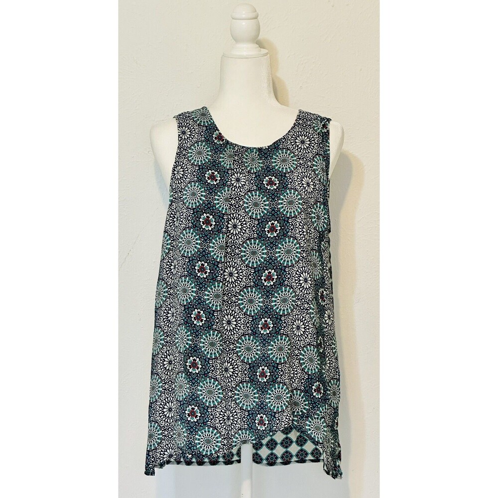 Anthropologie Size S Tolani Silk Floral Mixed Print Blouse Boho